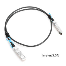 Cabo de cobre DAC SFP28 com conformidade EMI/EMC aprimorada para conexão de switch Ethernet, alta velocidade de transmissão e adequado para placas