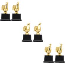 6Pcs Plastic Thumb Trophy Cup for Kids Sport Team Award Decor