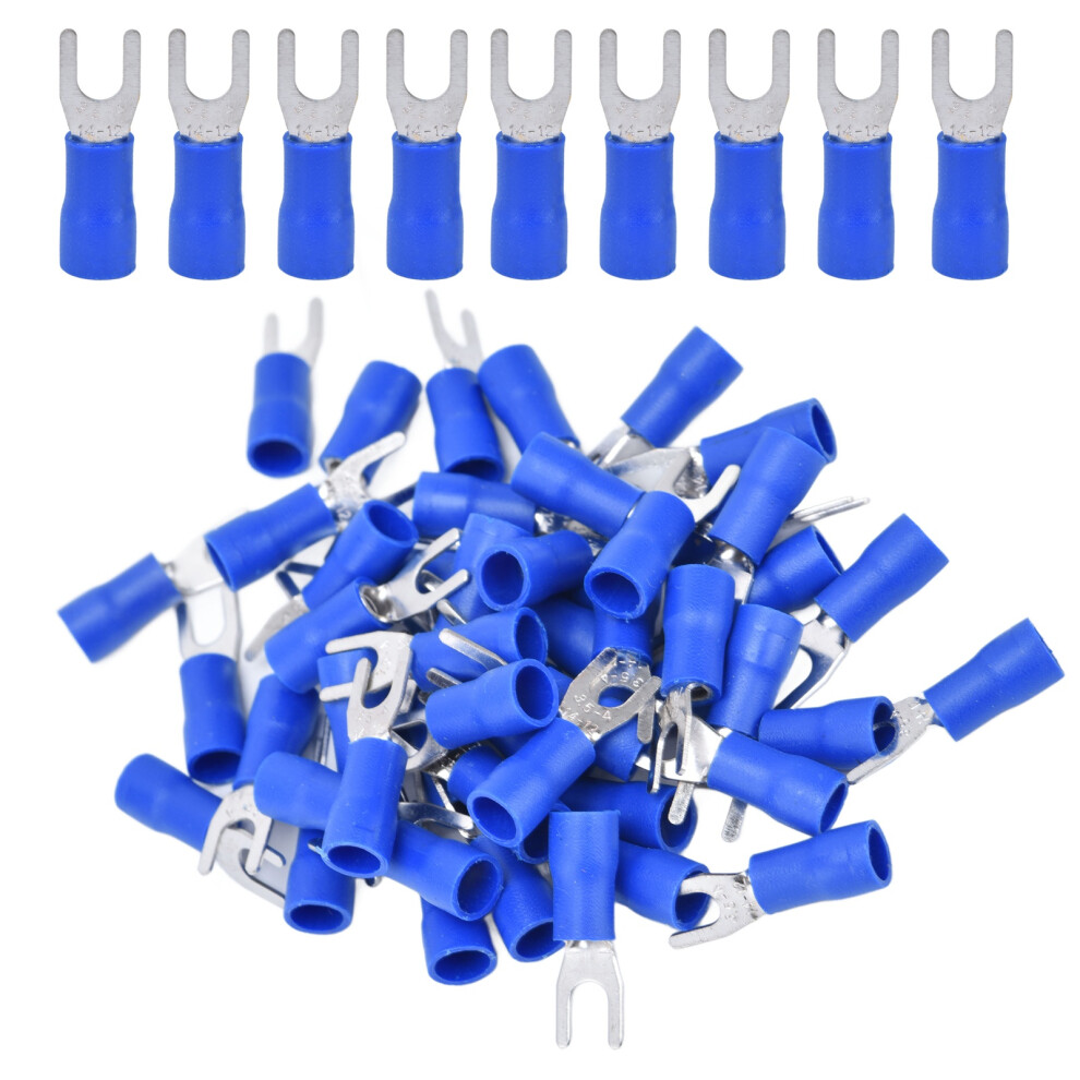 Fork Spade Connectors Electrical Crimp Terminals Insulated14-12Awg Copper Tin Plated Pvc Shell Protection Anti Corrosion Protection High 9049227983001