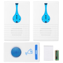 Sonerie digitală wireless pentru ușă, clopoțel anti-țânțari cu 32 de melodii, volum reglabil, tensiune constantă, consum redus de energie