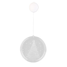 Multifunctional Christmas Window Hanging Lights3D Acrylic Led Battery Operated Decorations Festive Glow Silhouette Patterns For Indoors Outdoors