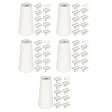 100Pcs White Wood Blind Cord Knobs Decorative Curtain Pulls for Blinds