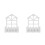 2Pcs White Wooden Wall Planter with Foam Insert for Artificial Flowers 1