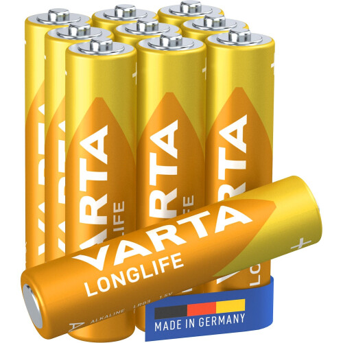 Varta Longlife AAA / LR03 Batterie 10er-Pack 2
