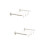 2Pcs White Plastic Folding Clothes Drying Rack Extendable Wall-Mounted 1
