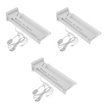 3Pcs White GPU Support Bracket Adjustable Vertical GPU Stand for Pc