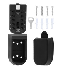 Wall Mounted Key Storage Box Waterproof Outdoor Push Button Combination Lock Box with Sturdy Aluminum Alloy Structure Rust Resistant Steel Body for