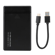 Gabinete para disco rígido Plug and Play, compatibilidade universal, SuperSpeed USB 3.0, retrocompatível com UASP SATA III de 2,5 polegadas, para
