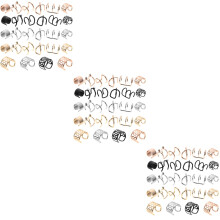 144Pcs Assorted Color Metal Braid Hair Charms for Hair Decorations
