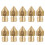 Strong and Sturdy Brass Nozzles MK8 3D Printer Nozzle Set Smooth Internal Surfaces Avoiding Blocking Filament Engraved Size Markings Easy 1