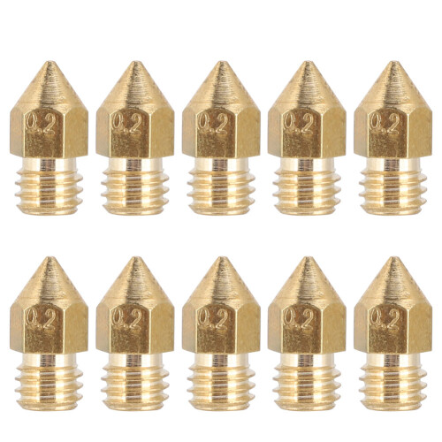 Strong and Sturdy Brass Nozzles MK8 3D Printer Nozzle Set Smooth Internal Surfaces Avoiding Blocking Filament Engraved Size Markings Easy