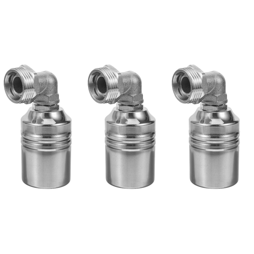 3Pcs Silver Auto Water Valve Float Valve 1 Inch For Water Tank 3711121941666