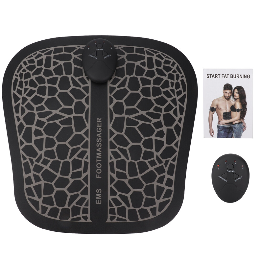 LCD Display EMS Foot Massager Muscle Relaxation Device With Remote Control Bioelectricity Acupoint Stimulation TENS Massage Technology Foldable Design