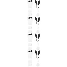 4Sets Vielseitiges Hasenohren Haarband Set Für Cosplay Kostümspaß