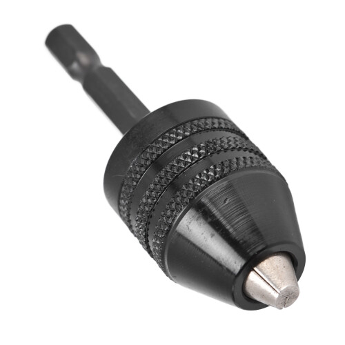 Impact Driver Compatible Drill Chuck Tool Universal Driver Hex Shank Adapter Adjustable Chuck Keyless Drill Chuck Power Screwdriver Conversion Quick 2