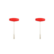 2Pcs Red Concealed Spoke Wrench Bike Tool T Shape Sleeve Wire Adjuster