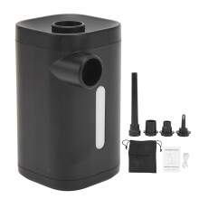 Air Pump for Inflatables Rechargeable Battery4000mAh LED Display Screen Powerful Pressure3.5kPa Portable Compact Size Type-C Charging4Detachable