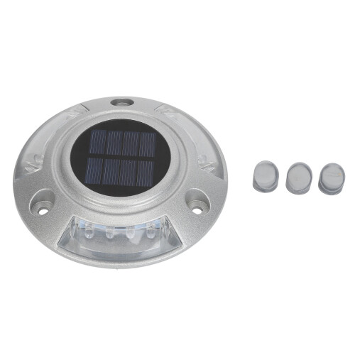 6V 1.8W Solar Road Stud Light, rot, Ø12.5cm, 800mAh 2