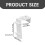 Adjustable Roller Blind Bracket No-Drill Fixing Accessories for Window Shade Clamp Replacement Easy Installation Durable Plastic Design 4