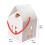 Geschenkbox aus Kraftpapier in Hausform mit Griffen 3