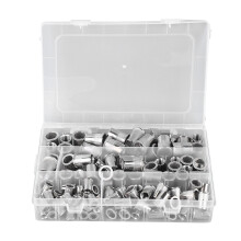 Rust Resistant Corrosion Resistant Stainless Steel Rivet Nut Threaded Insert Nutsert Flat Head Rivet Nut High Strength Work Hardened Surface for