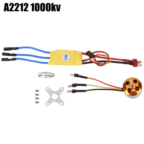 High RPM Performance Brushless Outrunner Motor Speed Controller30A PWM Control Electric Speed Controller Multi Protections Auto Throttle Adaptation 1
