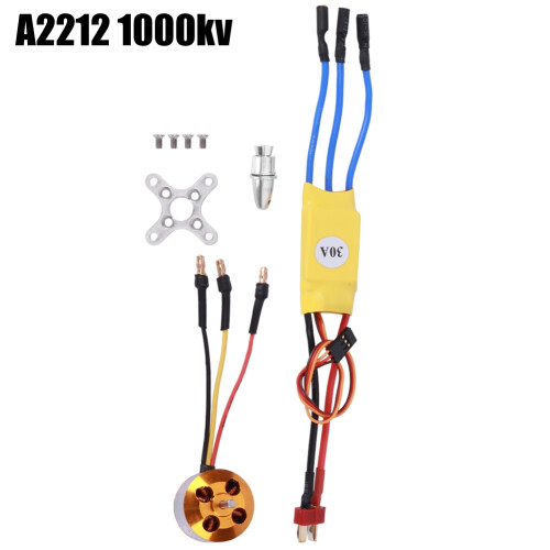 High RPM Performance Brushless Outrunner Motor Speed Controller30A PWM Control Electric Speed Controller Multi Protections Auto Throttle Adaptation 2