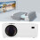 Υπερφορητός προβολέας Bluetooth HD με υποστήριξη Full1080P και ενσωματωμένα ηχεία, σύνδεση 5