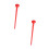 2Pièces Embouts Allongés En Rouge Pour Masticage Collage 6