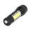 Waterproof Flashlight Rechargeable USB Zoomable Tactical Flashlight with COB Side Lights Adjustable Focus High Lumens LED Mini Pocket Flashlight for 2