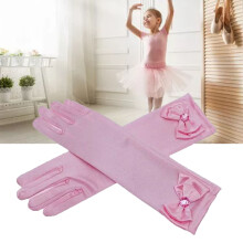 Long Pink Gloves for Girls Parties