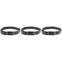 3Stk Stylischer Punk Ledergürtel Für Damen Herren