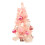 Pink Mini Christmas Tree 17.73 Inch Tabletop Artificial 2