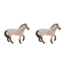 2Pièces Modèles Simulés De Chevaux Jouets En Plastique Multiusage