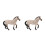 2Pièces Modèles Simulés De Chevaux Jouets En Plastique Multiusage 1