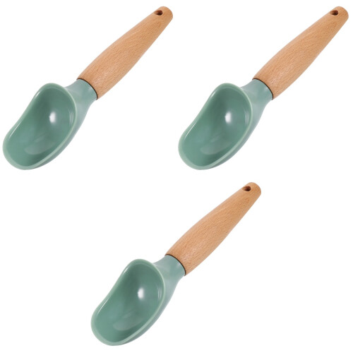 6Stk Professionelle Eisportionierer ABS Mit Holzgriff Für Desserts