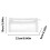 Double-Layer Transparent Pencil Case - Triangular Compartment Stationery Bag, Large Capacity, White 3