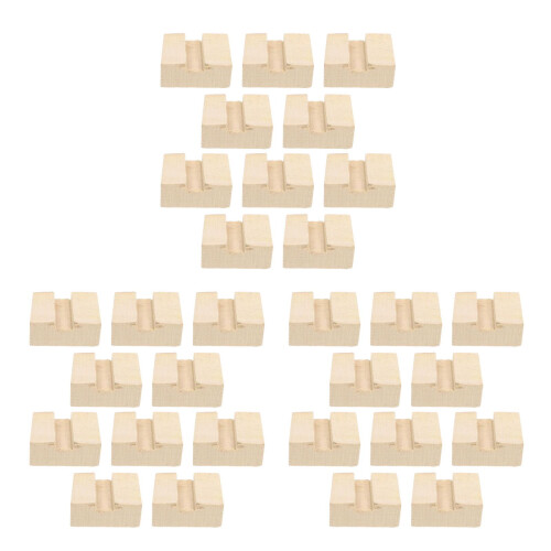 30Pièces De Fixation En Bois Beige Pour Manche De Houe Hache