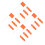 100Pcs Orange Writable Marker Flags Steel Wire Lawn Yard Utility Flags 1