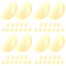 56Pcs Fake Garlic Flakes PVC Model White Kitchen Display Photo Prop