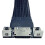 Καλώδιο επέκτασης 4i PCIe4.0Gen4Επάργυρο καλώδιο για M Key NVME σε SFF8611Καλώδιο προσαρμογέα 5