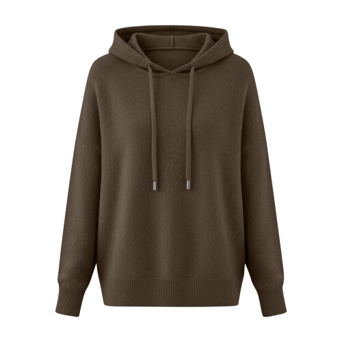 Damen-Langarmpullover mit Kapuze für Herbst und Winter 2