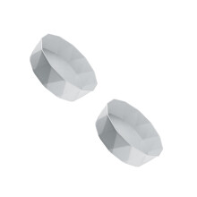 2Pcs Household Grey Seasoning Holder Rotatable Kitchen Organizer
