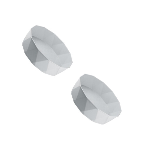 2Pcs Household Grey Seasoning Holder Rotatable Kitchen Organizer