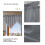 Short Solid Color Triangular Window Curtains, Rod Pocket Polyester Panels, 3-Pack, 51.18x23.62 in, Multicolor, Modern & Easy Install 8
