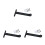3Pcs Rust-Resistant Black Iron Shelf Brackets Load Bearing Holders 1