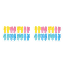 16Pairs Colorful Eva Disposable Shower Sandals for Spa Hotel Salon Use