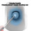 Toilet Brush Set Round Head Long Handle Soft Bristles 6
