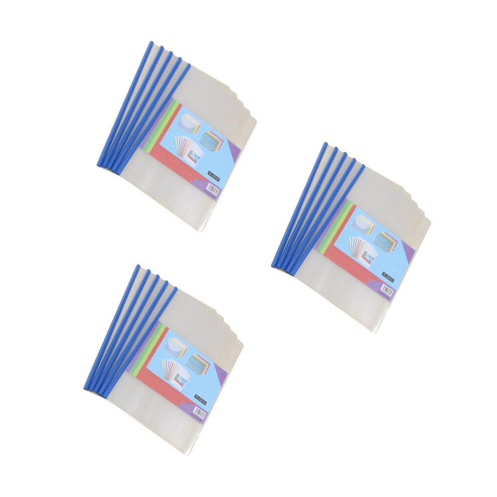 Photos - File Folder / Lever Arch File 30Pcs Blue Sliding Bar Report Binder with Lightweight Flexible Covers
