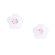 4Pcs White Flower Soap Box Cherry Blossom Design for Home Bathroom Use